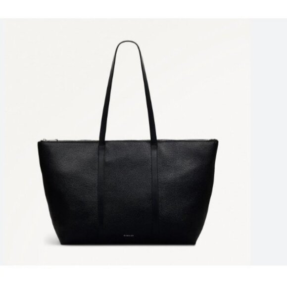 RADLEY London Lynton pebbled leather women's large zip top tote bag - BLACK - Picture 2 of 15